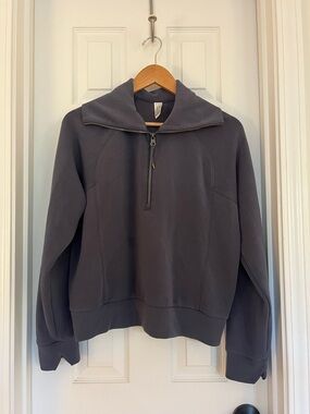 SPANX AirEssentials Blue Half-Zip Pullover Sweatshirt